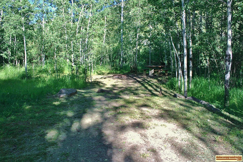 Sawmill Campground on the East Fork of the Big Wood River