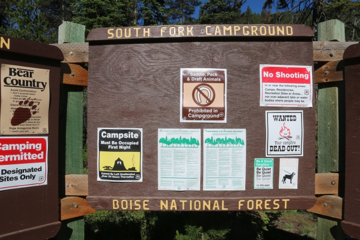 Information about the South Fork Salmon River Campground.