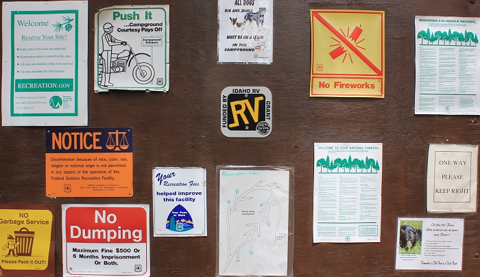 Spring Creek Campground near Hitt Mountain.