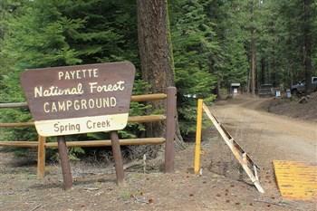 Spring Creek Campground near Hitt Mountain.
