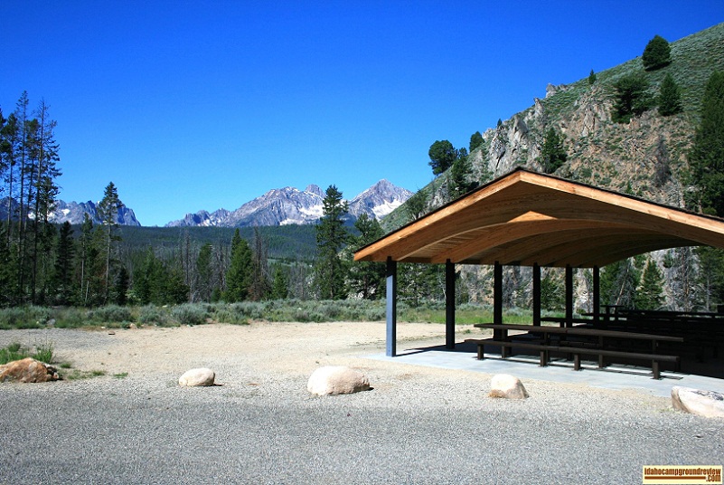 Sunny Gulch Campground on the Salmon River servers as overflow for the Redfish Lake area campgrounds.