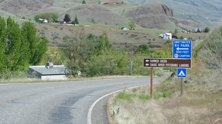 Watch for this sign from the south.