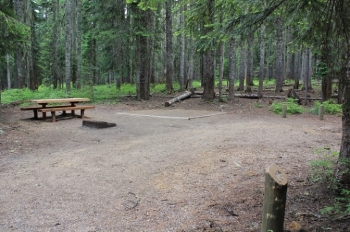 Camping in Washington's Takhlakh Lake Campground.