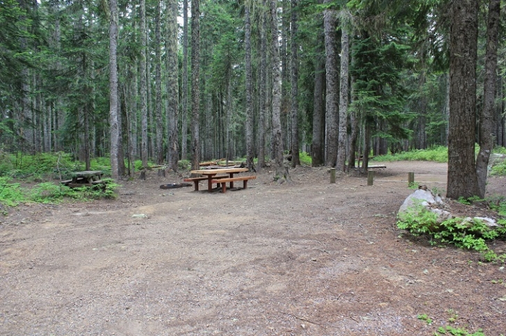 Camping in Washington's Takhlakh Lake Campground.