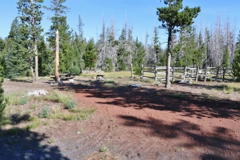 Camping in Oregons Three Creek Meadow Horse Camp.