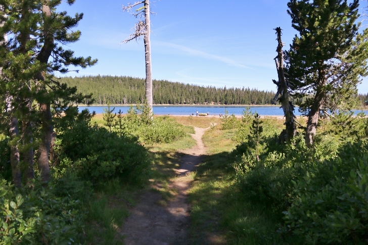 Camping in Oregons Three Creek Lake Campground.