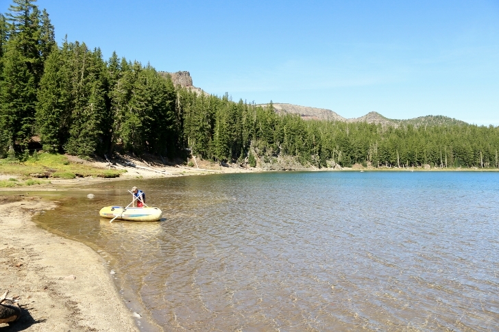 Camping in Oregons Three Creek Lake Campground.