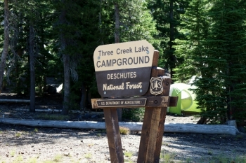 Camping in Oregon's Three Creek Lake Campground.
