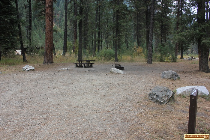 Tie Creek Campground on the Middle Fork of the Payette River in Idaho.