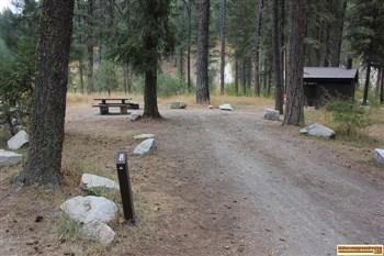 Tie Creek Campground on the Middle Fork of the Payette River in Idaho.