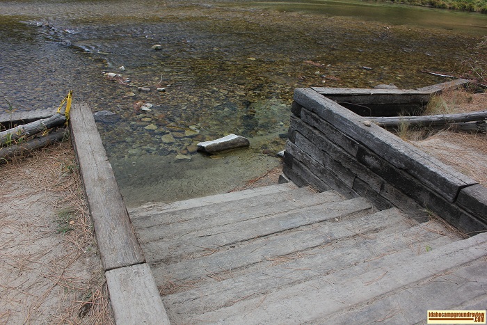Tie Creek Campground on the Middle Fork of the Payette River in Idaho.
