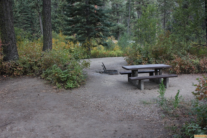 Trail Creek Campground on the Middle Fork of the Payette River.