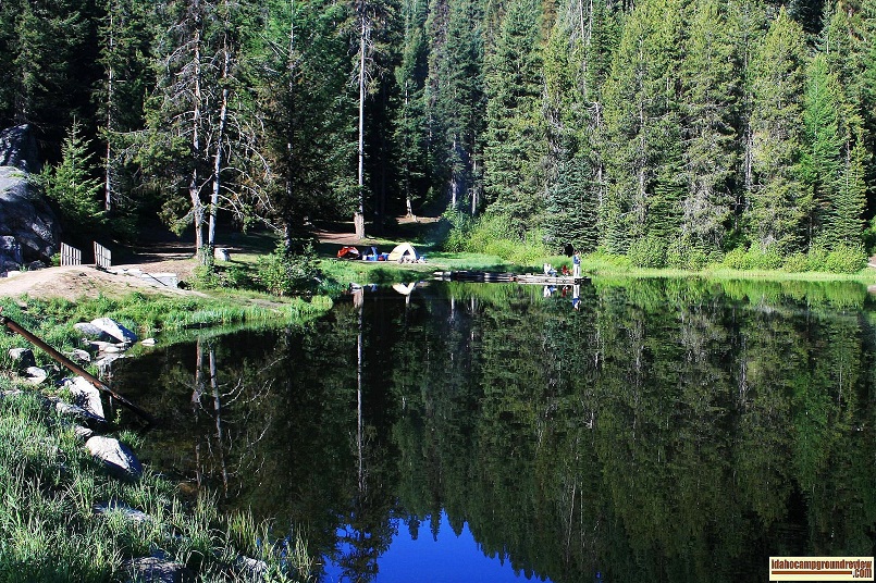 View of the dam at Tripod Reservoir