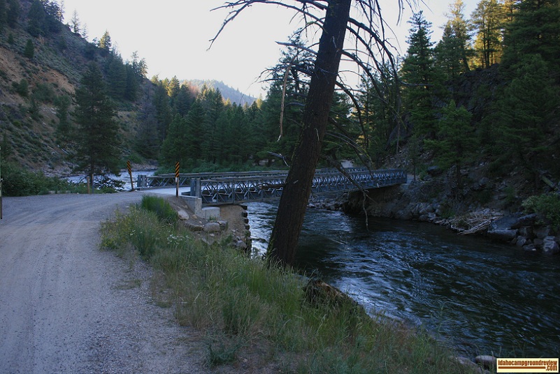 You have to cross this bridge to get into Upper or Lower O'Brien Campground on the Salmon River NE of Stanley, Idaho.