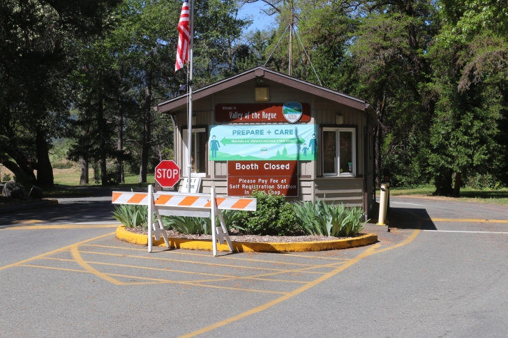 Camping at the Valley of the Rogue State park in Oregon.