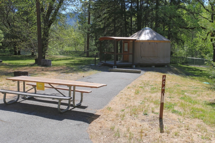 Camping at the Valley of the Rogue State park in Oregon.
