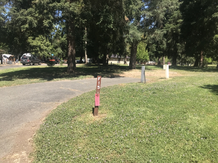 Camping at the Valley of the Rogue State park in Oregon.
