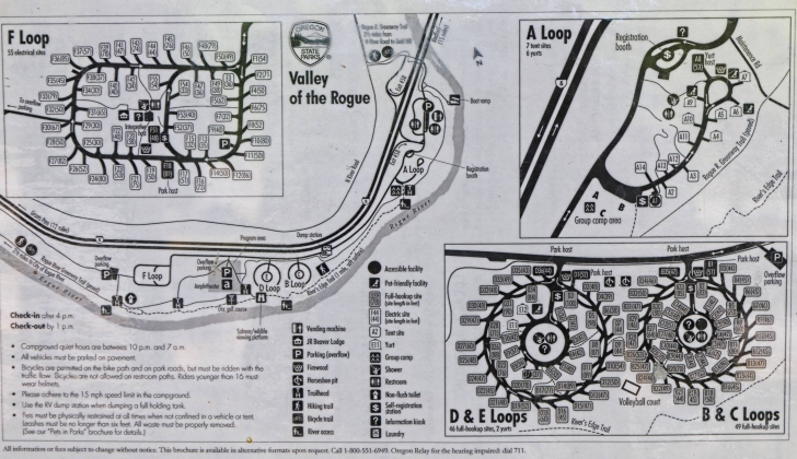 Camping at the Valley of the Rogue State park in Oregon.