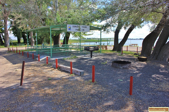 The "Gordon Young Pavilion" provides a great group site.