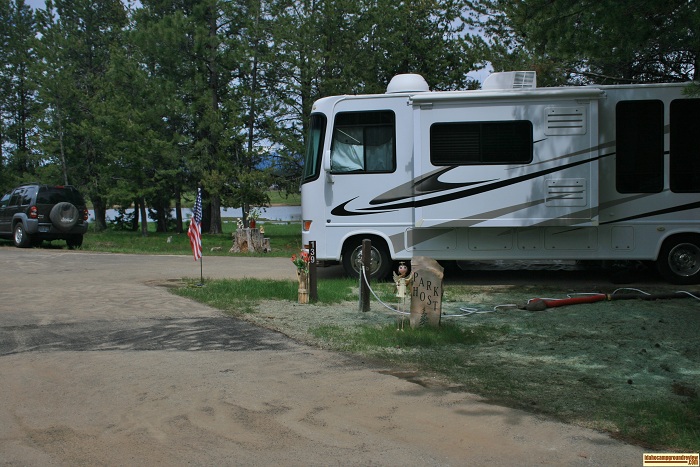 A picture of the Host's campsite in West Mountain Campground