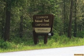 A picture of the sign at Whitehouse Campground