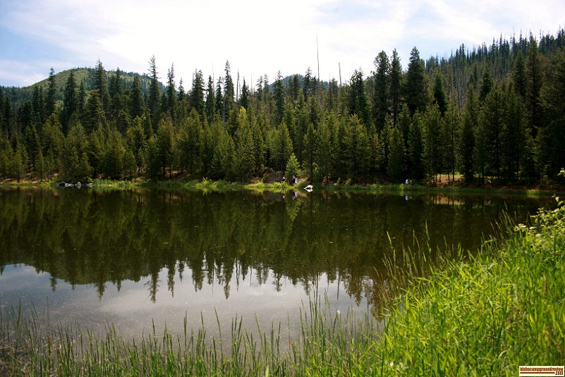 The "lake" at White Sands Campground
