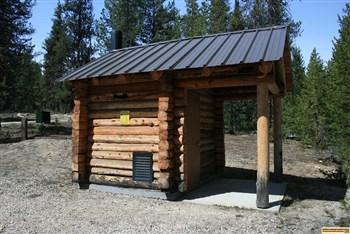 whoop-um-up log cabin outhouse