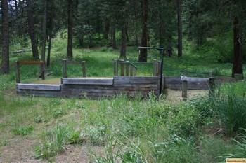 Willow Creek Transfer Camp stock loading chutes