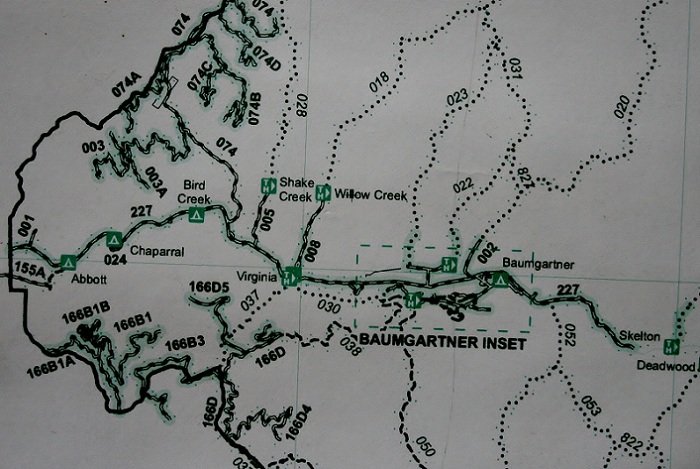 Willow Creek Transfer Camp area map