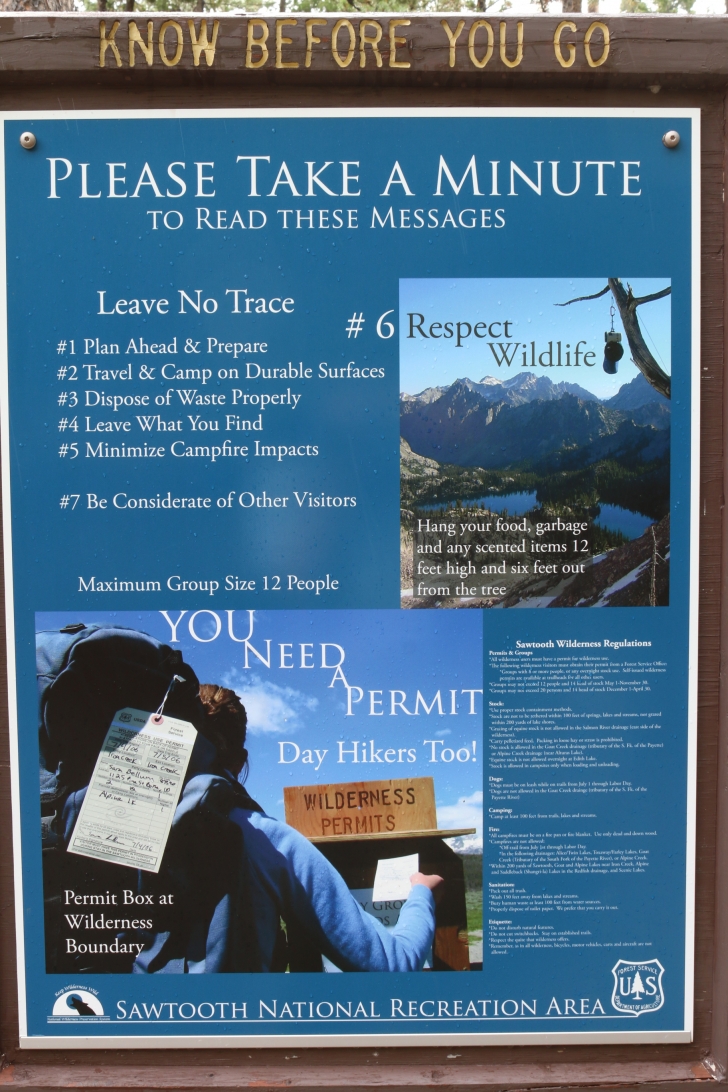 Hiking to Toxaway Lake from the Tin Cup Hikers Trailhead in the Sawtooth Mountains of Idaho.