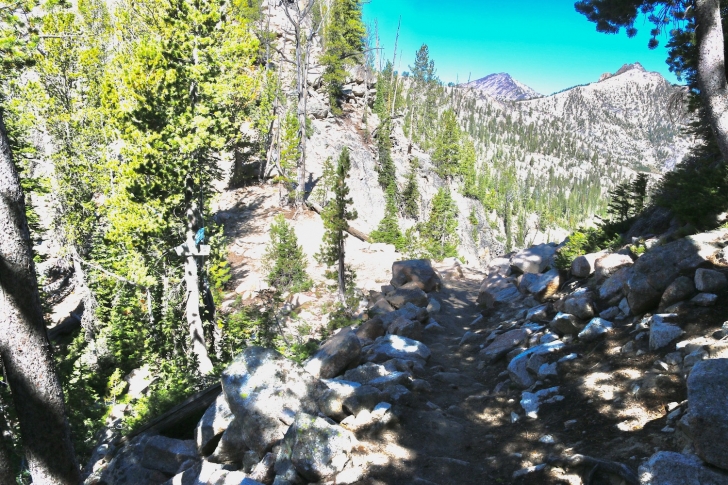 Hiking the Bighorn Crags of central Idaho.