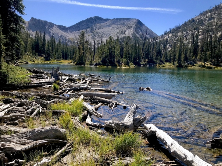 Hiking the Bighorn Crags of central Idaho.