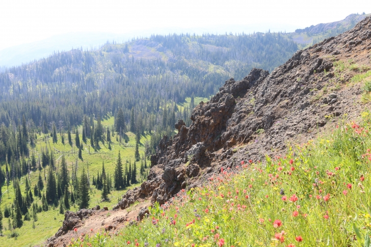 Hiking to Lava Butte Lakes north of McCall, Idaho.