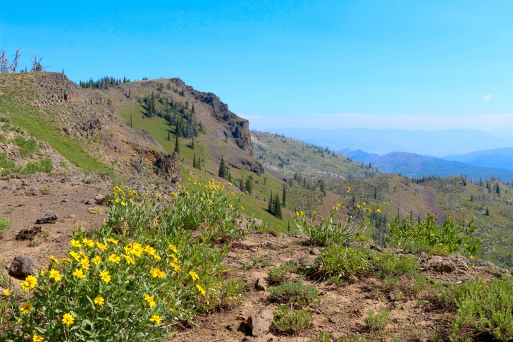 Hiking to Lava Butte Lakes north of McCall, Idaho.