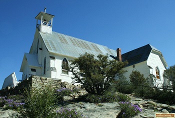 Historic church in Silver City, Idaho