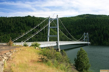 Dent Bridge crossing Dworshak Reservior