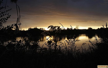 Sunrise over the Snake River from Marsing Pond