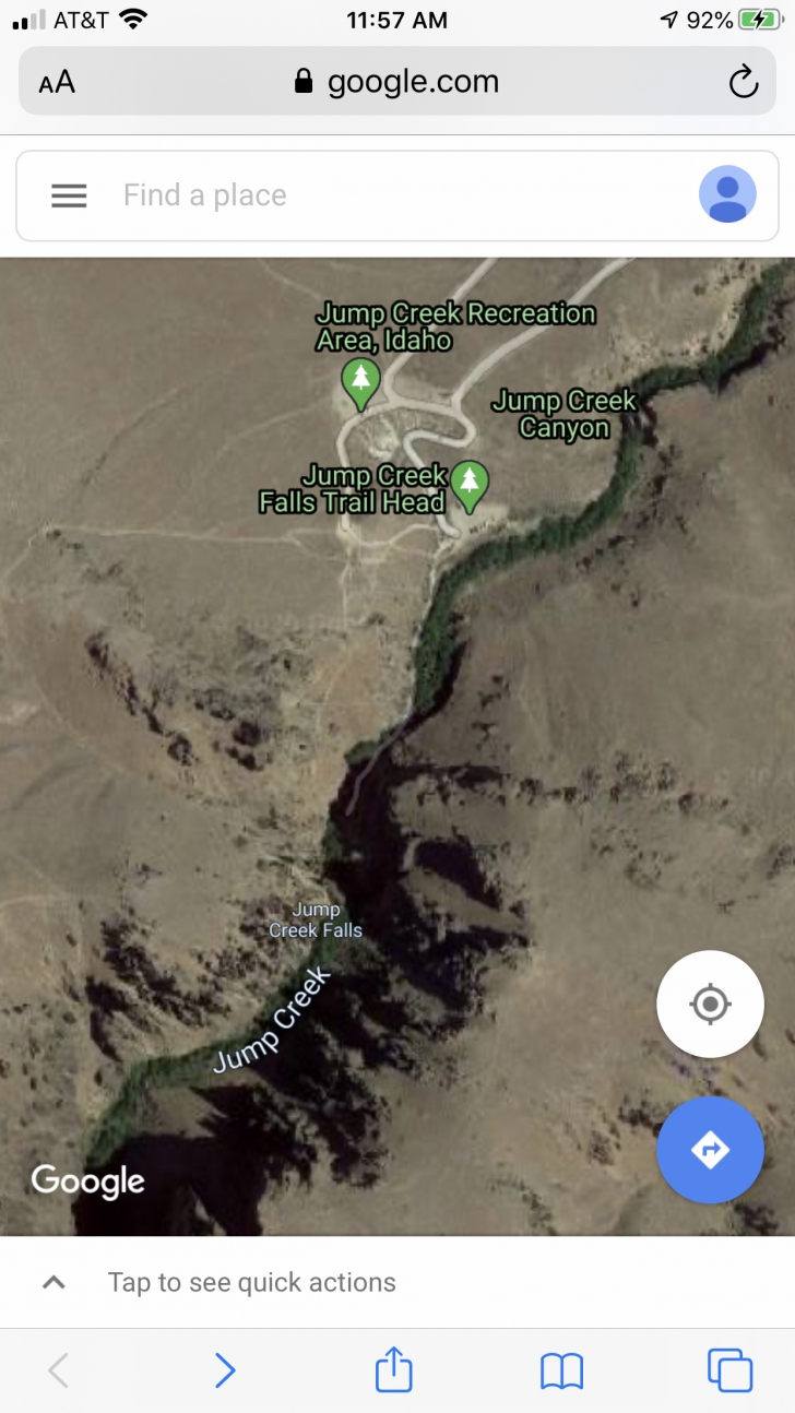 Jump Creek Recreation Area in Owyhee County Idaho